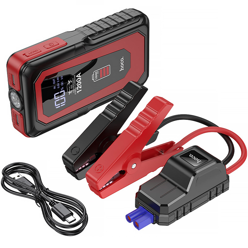 Пусковое устройство (бустер) для автомобиля Hoco QS3 Victory 10000 mAh (Black) в магазине vchehle.ua