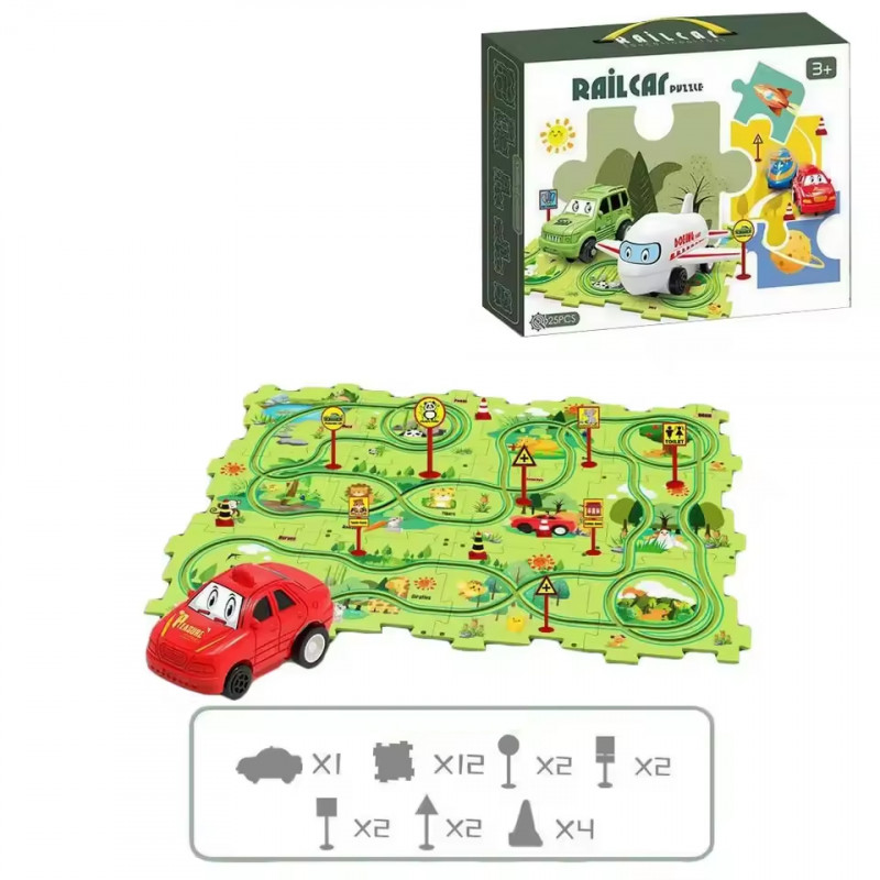 Развивающая игрушка-пазл SHT 1103B Forest Park (25pcs) (Green) в магазине vchehle.ua