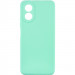 Силиконовый чехол Candy Full Camera для Oppo A78 4G (Зеленый / Menthol)