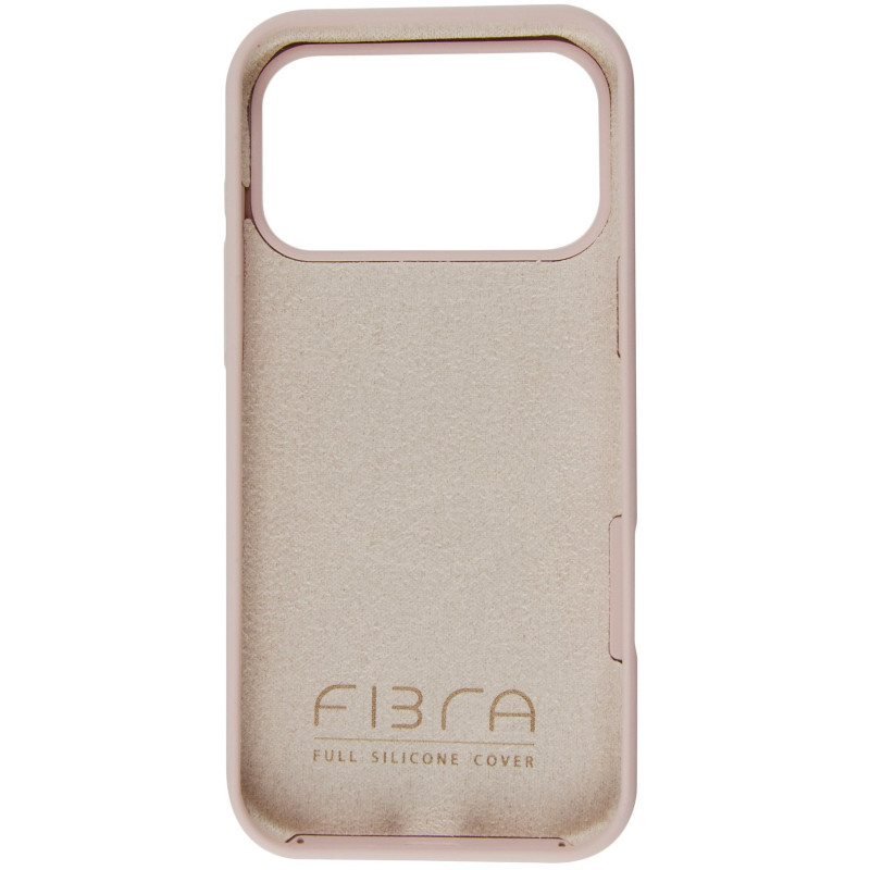 Фото Силиконовый чехол Fibra Full with Magnetic Safe для Apple iPhone 17 Pro Max (6.9") (Pink Sand) на vchehle.ua