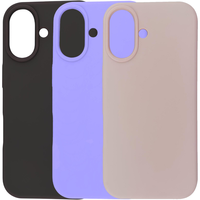 Силиконовый чехол Fibra Full with Magnetic Safe для Apple iPhone 16 (6.1")