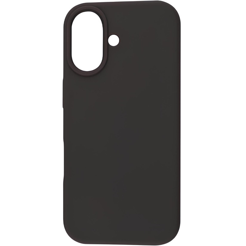 Силиконовый чехол Fibra Full with Magnetic Safe для Apple iPhone 16 (6.1") (Black)