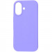 Силиконовый чехол Fibra Full with Magnetic Safe для Apple iPhone 16 (6.1") (Light Purple)