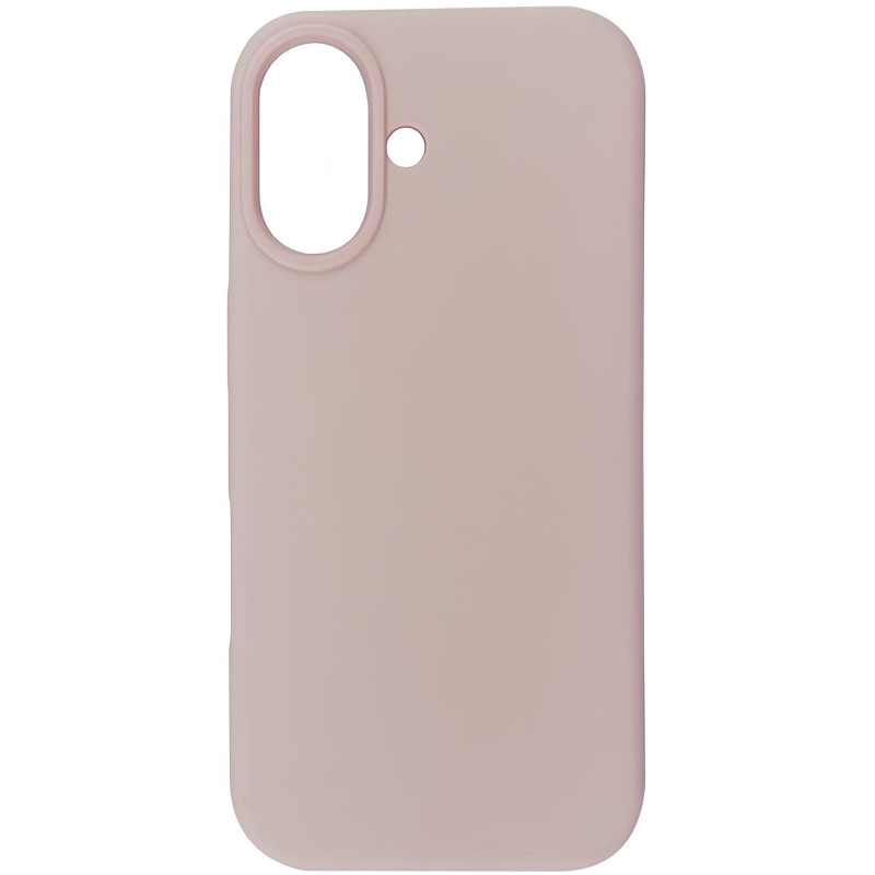 Силиконовый чехол Fibra Full with Magnetic Safe для Apple iPhone 16 (6.1") (Pink Sand)