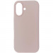 Силиконовый чехол Fibra Full with Magnetic Safe для Apple iPhone 16 (6.1") (Pink Sand)
