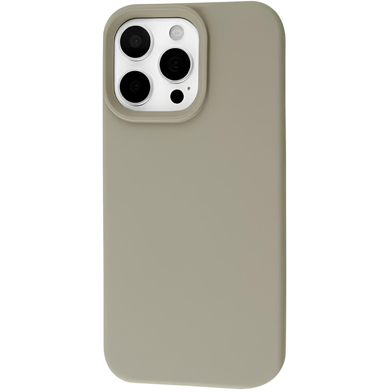 Силиконовый чехол Fibra Full with Magnetic Safe для Apple iPhone 16 Pro (6.3") (Dark Stone)