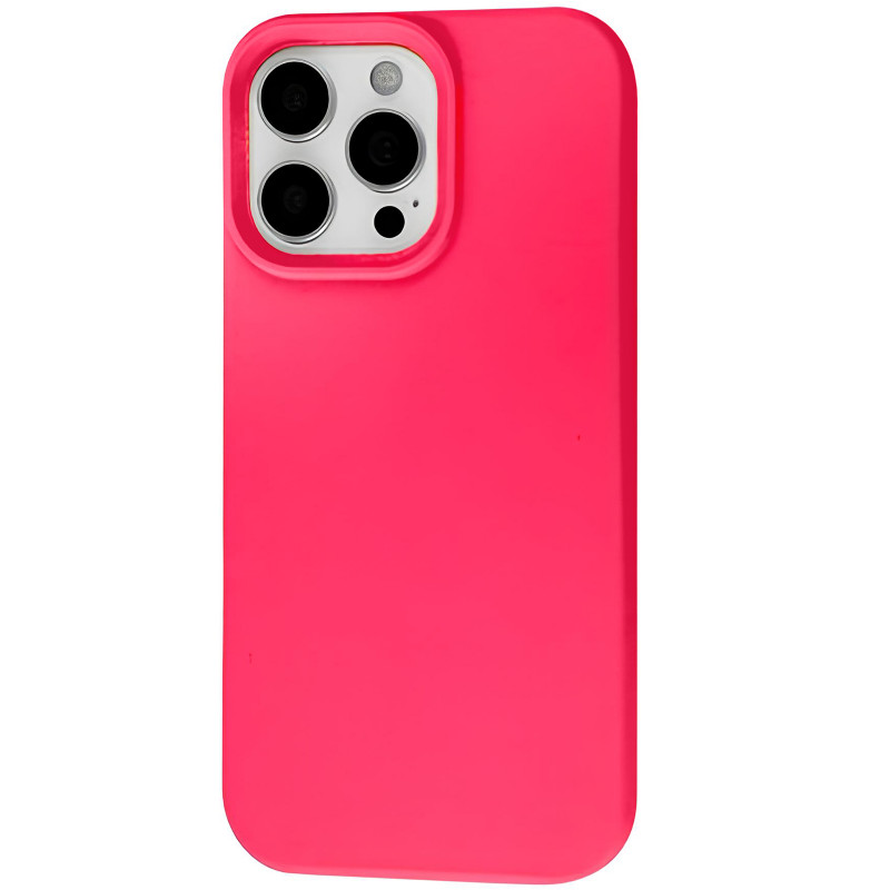 Силиконовый чехол Fibra Full with Magnetic Safe для Apple iPhone 16 Pro (6.3") (Hot Pink)