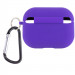 Фото Силиконовый футляр с микрофиброй для наушников Airpods Pro (Фиолетовый / Ultra Violet) на vchehle.ua