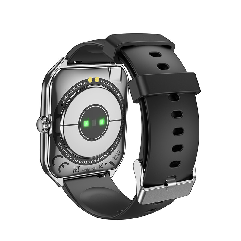 Фото Смарт-часы Hoco Smart Watch Y28 AMOLED Smart sports watch (call version) (Black) на vchehle.ua