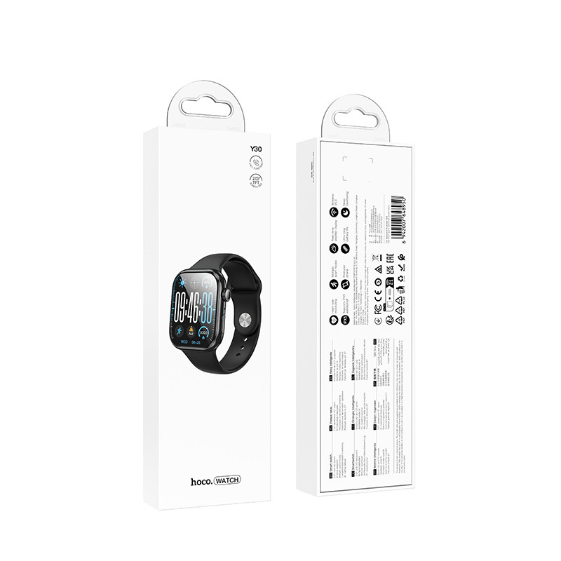 Купити Смарт-годинник Hoco Smart Watch Y30 Smart sports watch (call version) (Black) на vchehle.ua