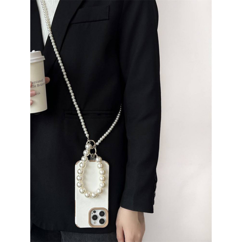 Фото Шнурок Beads Pearl 2в1 120см (White) на vchehle.ua