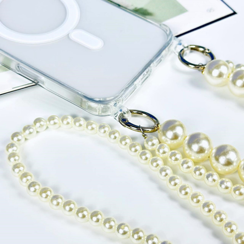 Купить Шнурок Beads Pearl 2в1 120см (White) на vchehle.ua
