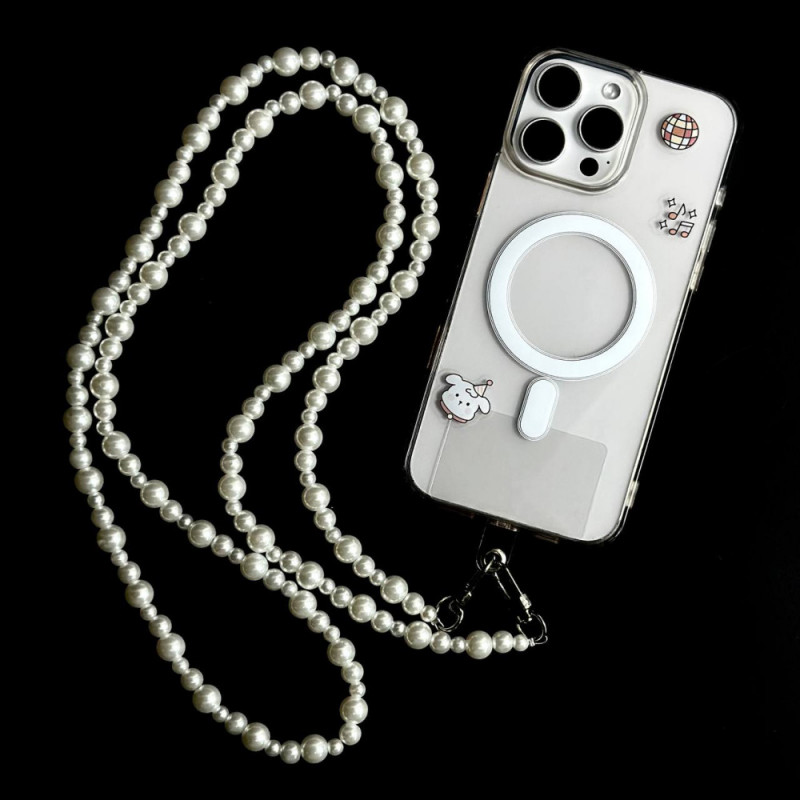 Фото Шнурок Beads Pearl MIX 120см (White) на vchehle.ua