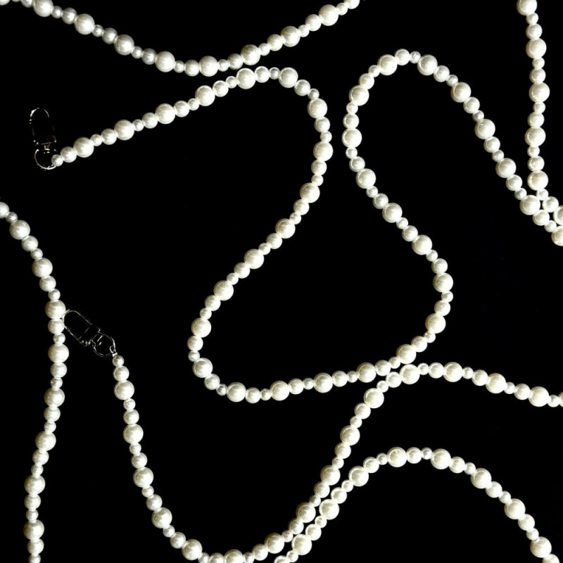 Фото Шнурок Beads Pearl MIX 120см (White) в магазине vchehle.ua