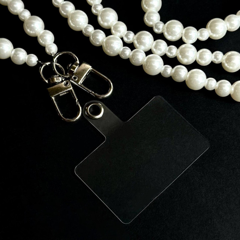 Шнурок Beads Pearl MIX 120см (White) в магазине vchehle.ua