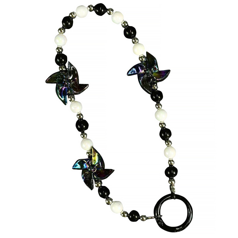 Шнурок - браслет Beads Star (Black)