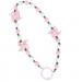 Шнурок - браслет Beads Star (Pink)