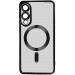 TPU чехол Fibra Chrome with Magnetic safe для Samsung Galaxy S25 Edge (Black)