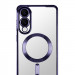 Фото TPU чехол Fibra Chrome with Magnetic safe для Samsung Galaxy S25 Edge (Purple) на vchehle.ua