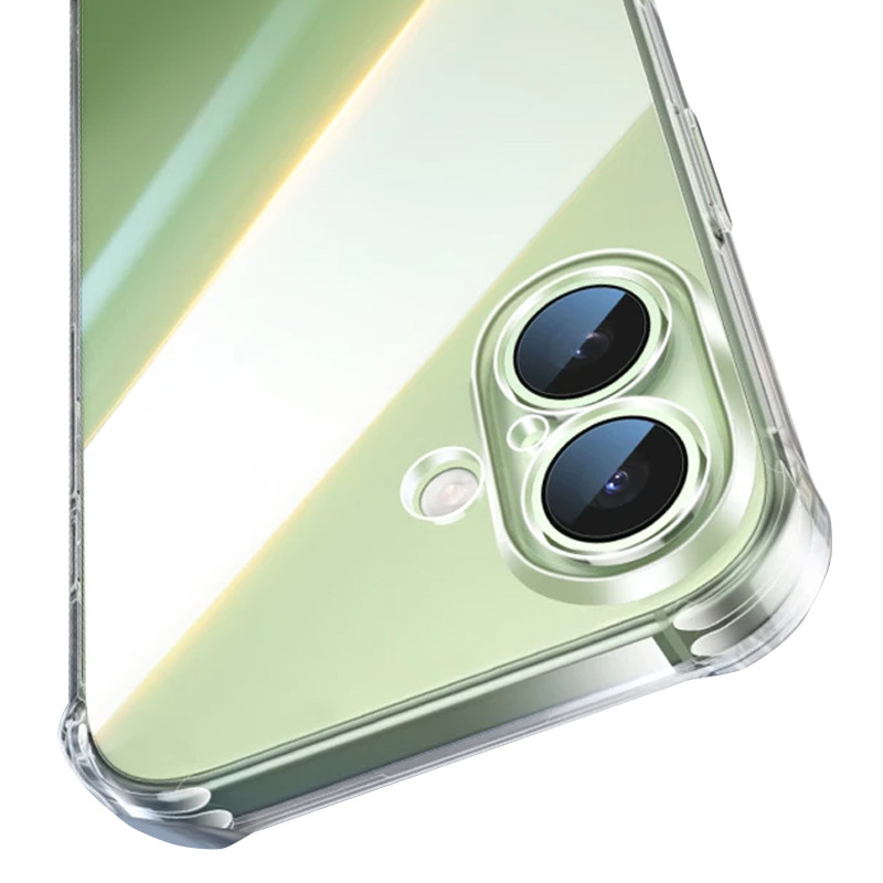 TPU чехол GETMAN Ease logo усиленные углы для Apple iPhone 17 (6.3") (Бесцветный (прозрачный)) в магазине vchehle.ua
