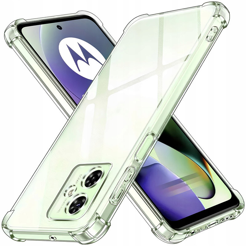 TPU чехол GETMAN Ease logo усиленные углы Full Camera для Motorola Moto G54 Power (Бесцветный (прозрачный))