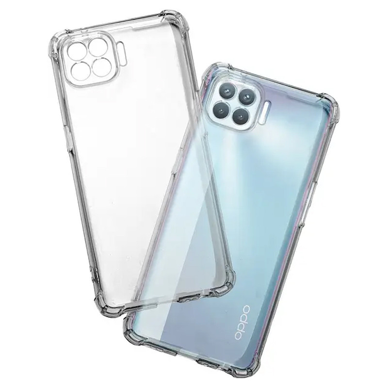 Фото TPU чохол GETMAN Ease logo посилені кути Full Camera на Oppo Reno 4 Lite (Прозорий (прозорий)) на vchehle.ua