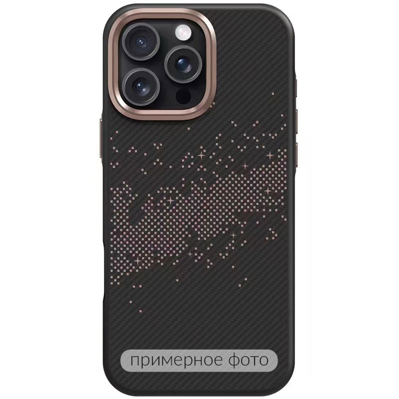 TPU чехол Monzo (MagFit) для Apple iPhone 16 (6.1") (Titanium gold)