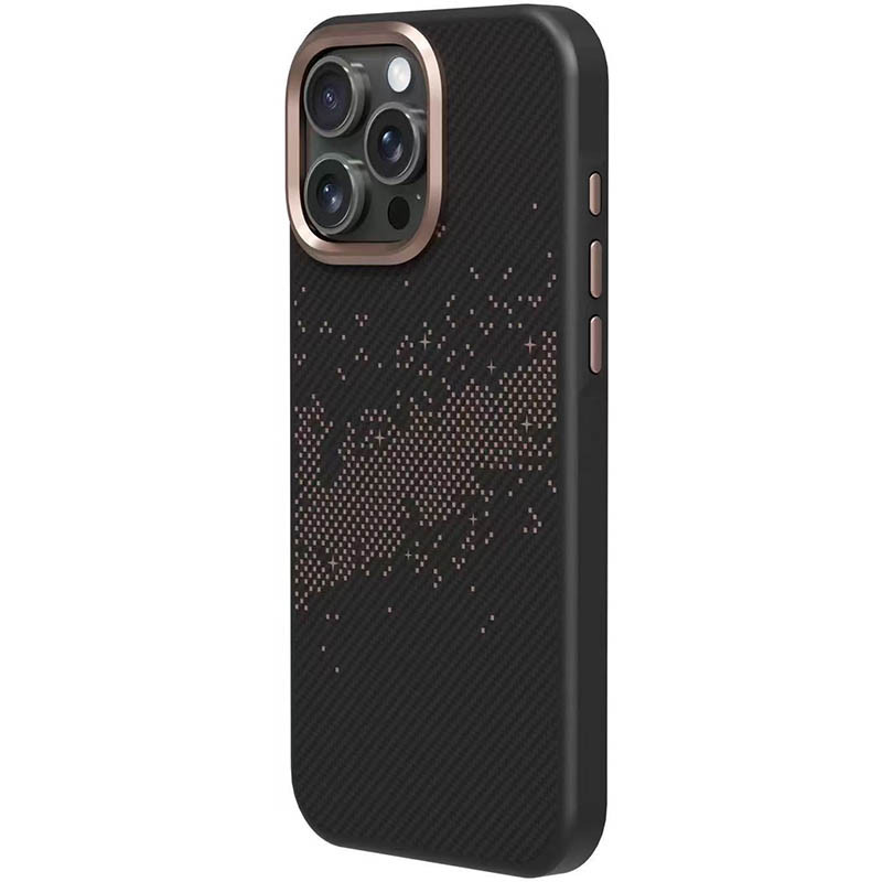 Фото TPU чехол Monzo (MagFit) для Apple iPhone 16 Pro (6.3") (Titanium gold) в магазине vchehle.ua