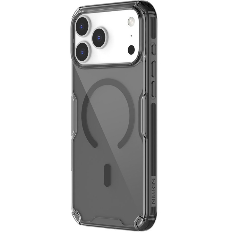 Фото TPU чехол Nillkin Nature Pro Magnetic для Apple iPhone 17 Pro Max (6.9") (Черный (прозрачный)) на vchehle.ua