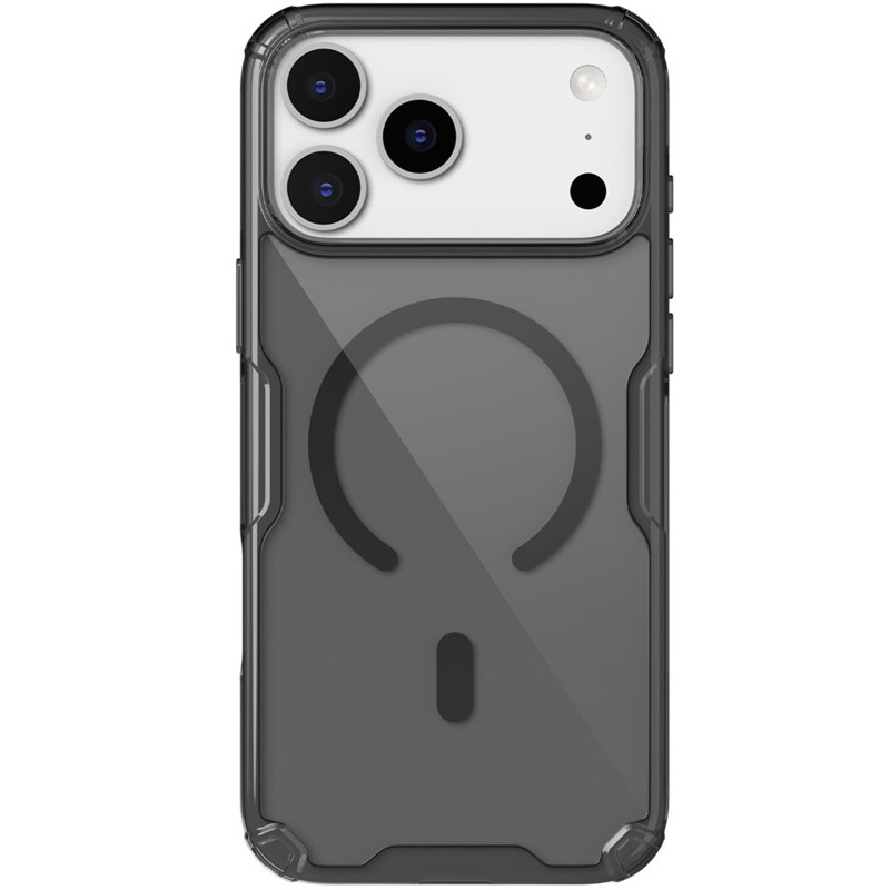 Фото TPU чехол Nillkin Nature Pro Magnetic для Apple iPhone 17 Pro Max (6.9") (Черный (прозрачный)) в магазине vchehle.ua