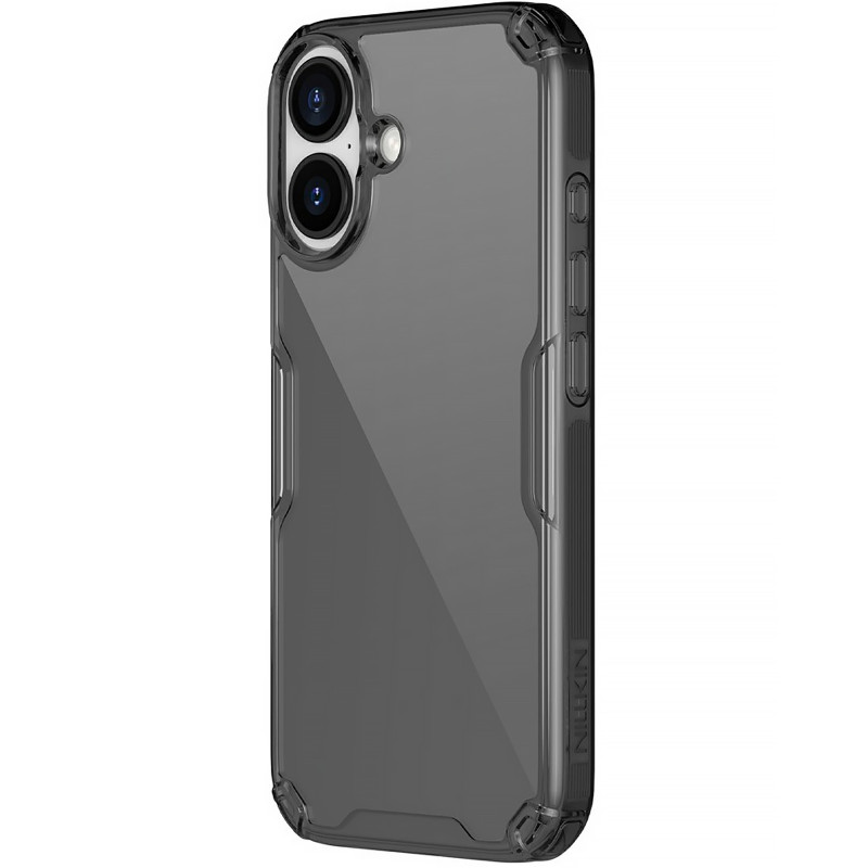 TPU чехол Nillkin Nature Pro Series для Apple iPhone 17 (6.3") (Черный (прозрачный))