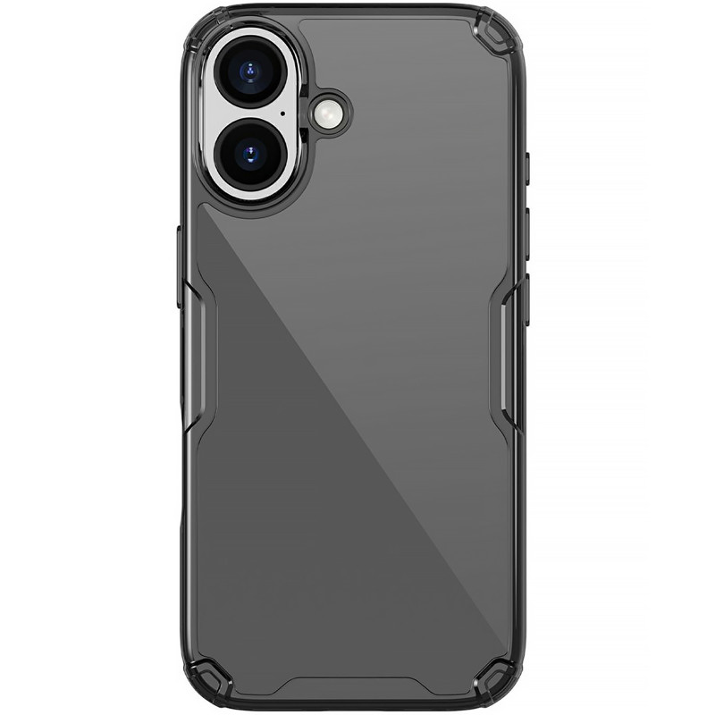 Фото TPU чехол Nillkin Nature Pro Series для Apple iPhone 17 (6.3") (Черный (прозрачный)) в магазине vchehle.ua