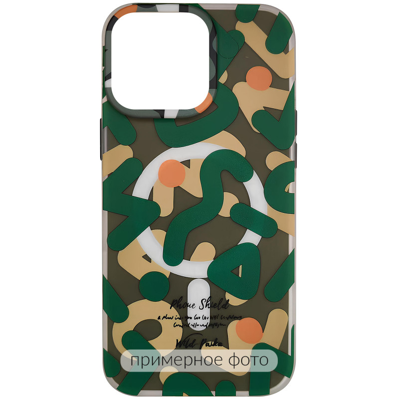 TPU чехол Pastel Chaos with Magnetic Safe на Apple iPhone 17 (6.3") (Green)