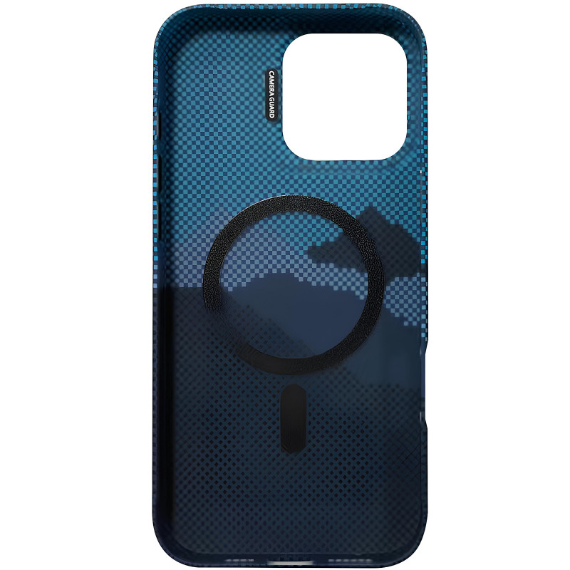 Фото TPU чехол Pixel Craft with Magnetic Safe для Apple iPhone 16 Pro (6.3") (Mountain Blue) на vchehle.ua