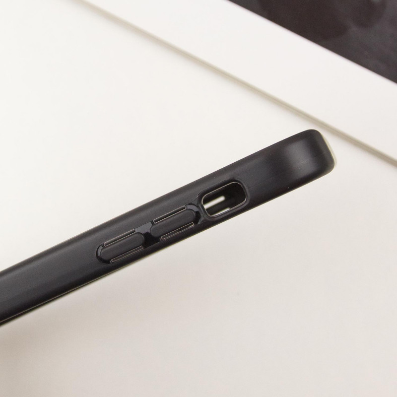 Купить TPU чехол Transparent + Colour 1,5mm для Apple iPhone 14 (6.1") (Black) на vchehle.ua