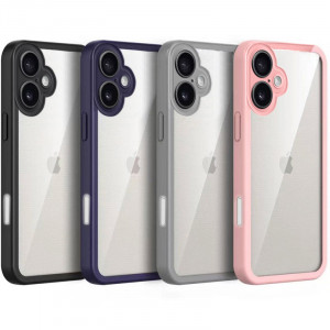 TPU чехол Transparent + Colour 1,5mm для Apple iPhone 16 (6.1")
