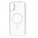 TPU+Acrylic чехол Fibra Crystal with Magnetic safe для Apple iPhone 17 (6.3") (Clear)