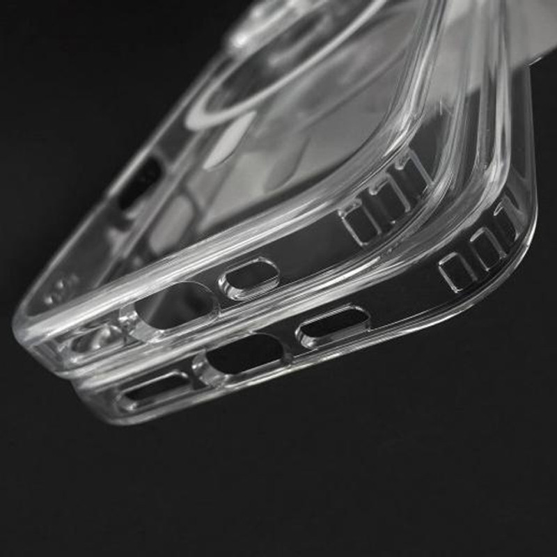 Фото TPU+Acrylic чехол Fibra Crystal with Magnetic safe для Apple iPhone 17 (6.3") (Clear) в магазине vchehle.ua
