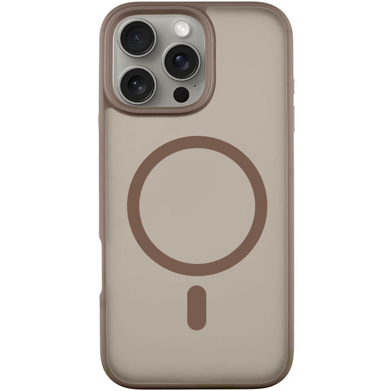 TPU+PC чохол Blueo Skin Friendly Frosted with Magnetic Safe на Apple iPhone 16 Pro (6.3") (Золотий)