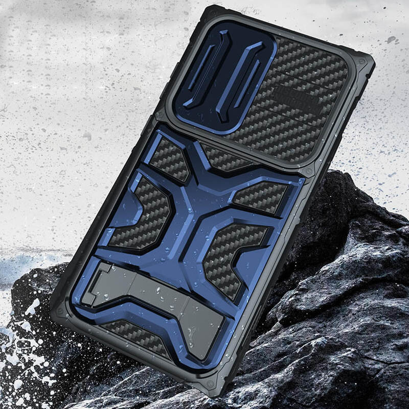Заказать TPU+PC чехол Nillkin CamShield Adventurer Pro (шторка на камеру) для Samsung Galaxy S23 Ultra (Interstellar Blue) на vchehle.ua