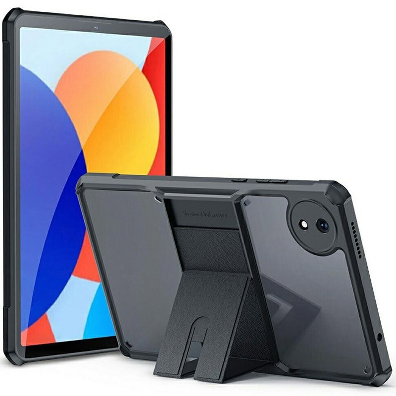 Фото TPU+PC чохол Xundd Stand з посиленими кутами для Xiaomi Redmi Pad SE (8.7") (Чорний) на vchehle.ua