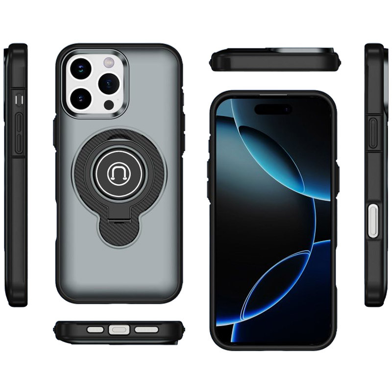 Купить TPU+Textured PC Magnet для Apple iPhone 16 Pro Max (6.9") (Grey) на vchehle.ua