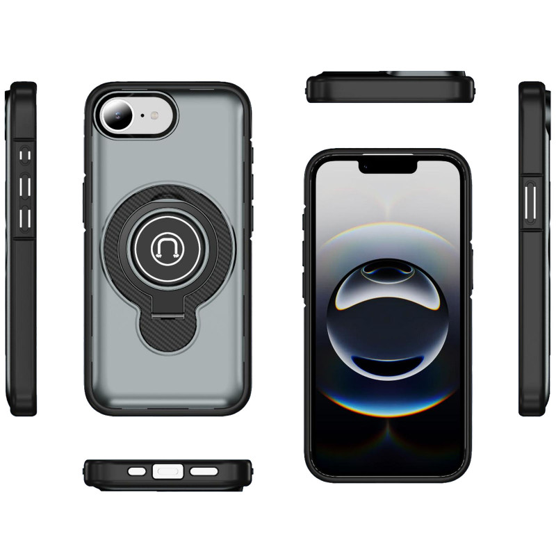 Фото TPU+Textured PC Magnet для Apple iPhone 16e (6.1") (Grey) в магазине vchehle.ua