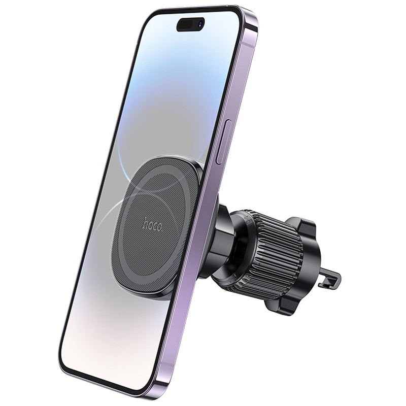 Уцінка Автотримач Hoco H34 Cheeatag magnetic ring (air outlet) (Розкрита упаковка / Black) в магазині vchehle.ua