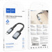 Замовити Уцінка Перехідник Hoco UA24 Type-C male to USB female 3.0 (Пошкоджене пакування / Metal gray) на vchehle.ua