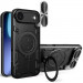 Фото Ударопрочный чехол Bracket case with Magnetic для Apple iPhone 17 Air (6.5") (Black) на vchehle.ua