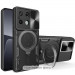 Удароміцний чохол Bracket case with Magnetic на Xiaomi Redmi 15C (Europe version) (Black)