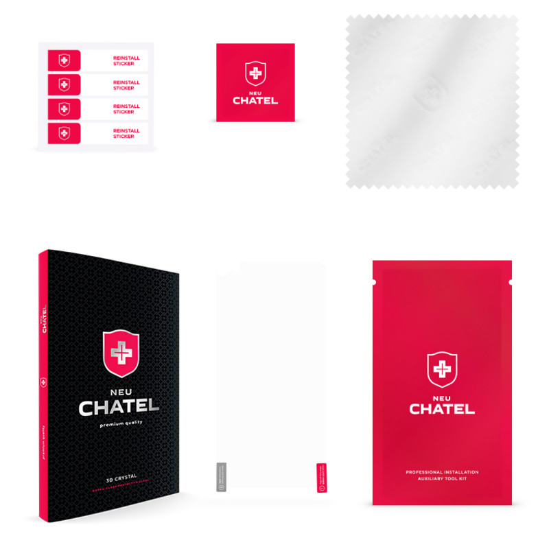 Фото Защитное 3D стекло NEU Chatel Crystal для Apple iPhone 17 Pro Max / 16 Pro Max (6.9") (Черный) в магазине vchehle.ua