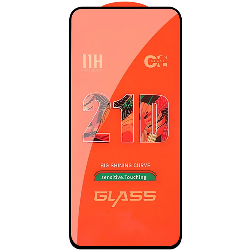 Фото Захисне скло 2.5D CP + (full glue) на Xiaomi Poco X7 Pro (Чорний) на vchehle.ua