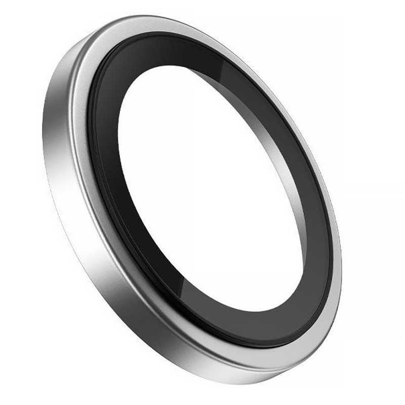 Фото Защитное стекло BlueO Metal на камеру для Apple iPhone 17 (6.3") (Серебряный / Silver) на vchehle.ua